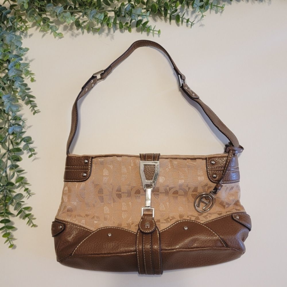 Y2K Etienne Aigner Logo Shoulder Bag